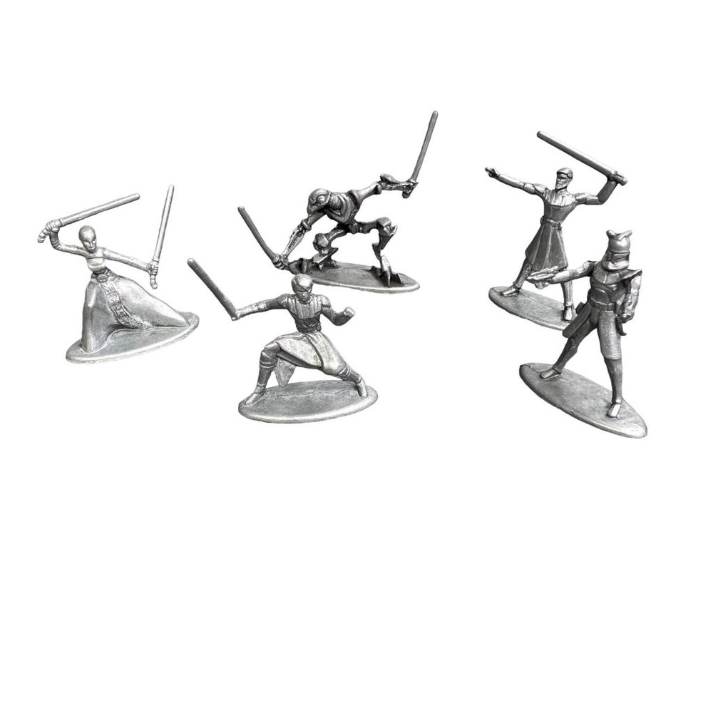 Star Wars Monopoly Clone Wars Figures Figurines Pieces Replacement Parts 5 pc